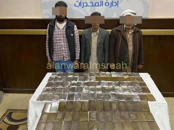 ضبط 170 طربة لمخدر الحشيش بحوزة ثلاثة من العناصر الإجرامية بالغربية ومطروح