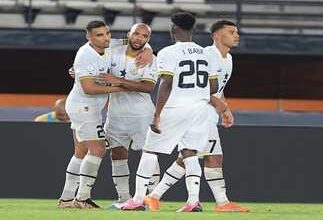 محمد قدوس يمنح غانا التقدم بالهدف الأول على منتخب مصر