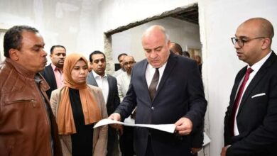 محافظ قنا يتفقد أعمال التشطيبات بمستشفي قنا الجديدة.
