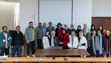 "جماليات الخزف المعاصر" ورشة عمل فى الفنون الجميلة بالجامعة المصرية الروسية