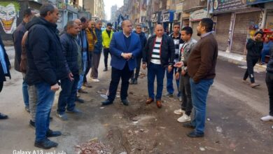 الشهابي يتفقد المشروعات الجاري تنفيذها بالحوامدية وأبوالنمرس