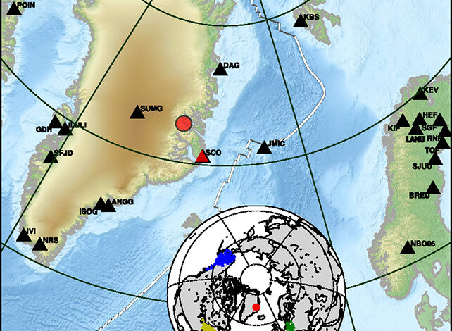 موجة تسونامي ضخمة في جرينلاند