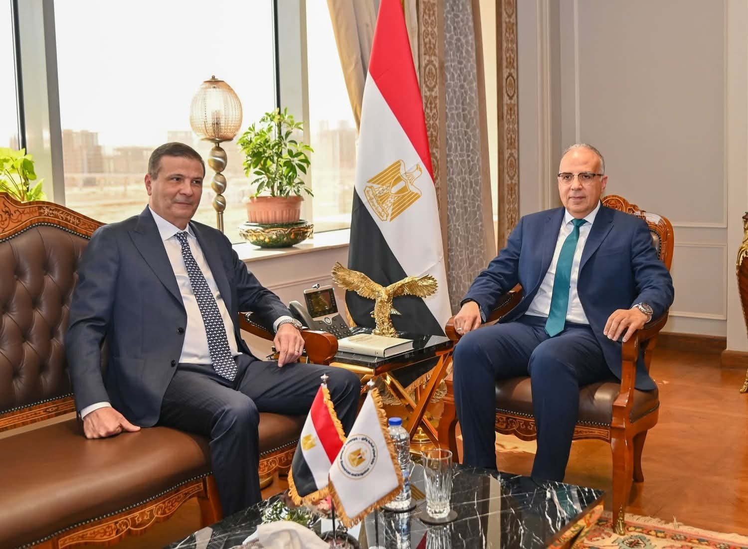 وزير الموارد المائية والري يستقبل وزير الزراعة واستصلاح الأراضي لبحث سبل تعزيز التعاون المشترك بين الوزارتين