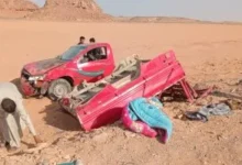 إصابة 10 أشخاص فى حادث انقلاب سيارة ربع نقل بالشرقية